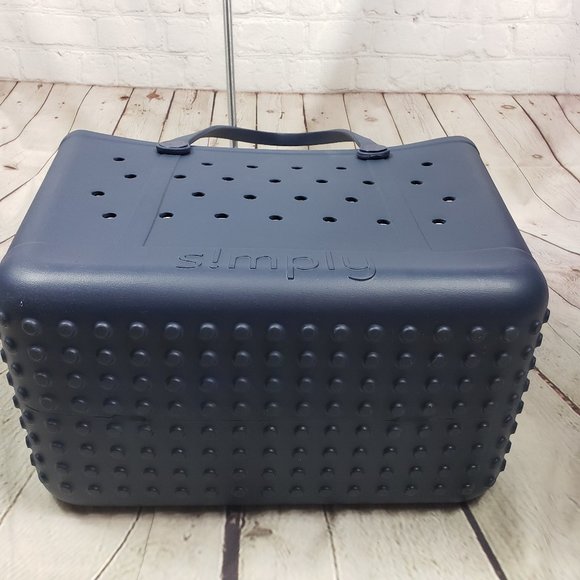 SIMPLY SOUTHERN Large Navy Tote Bogg Bag Style - Picture 9 of 9